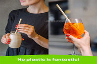 Organic Biodegradable Wheat Drinking Straw Eco Friendly With Customized Logo